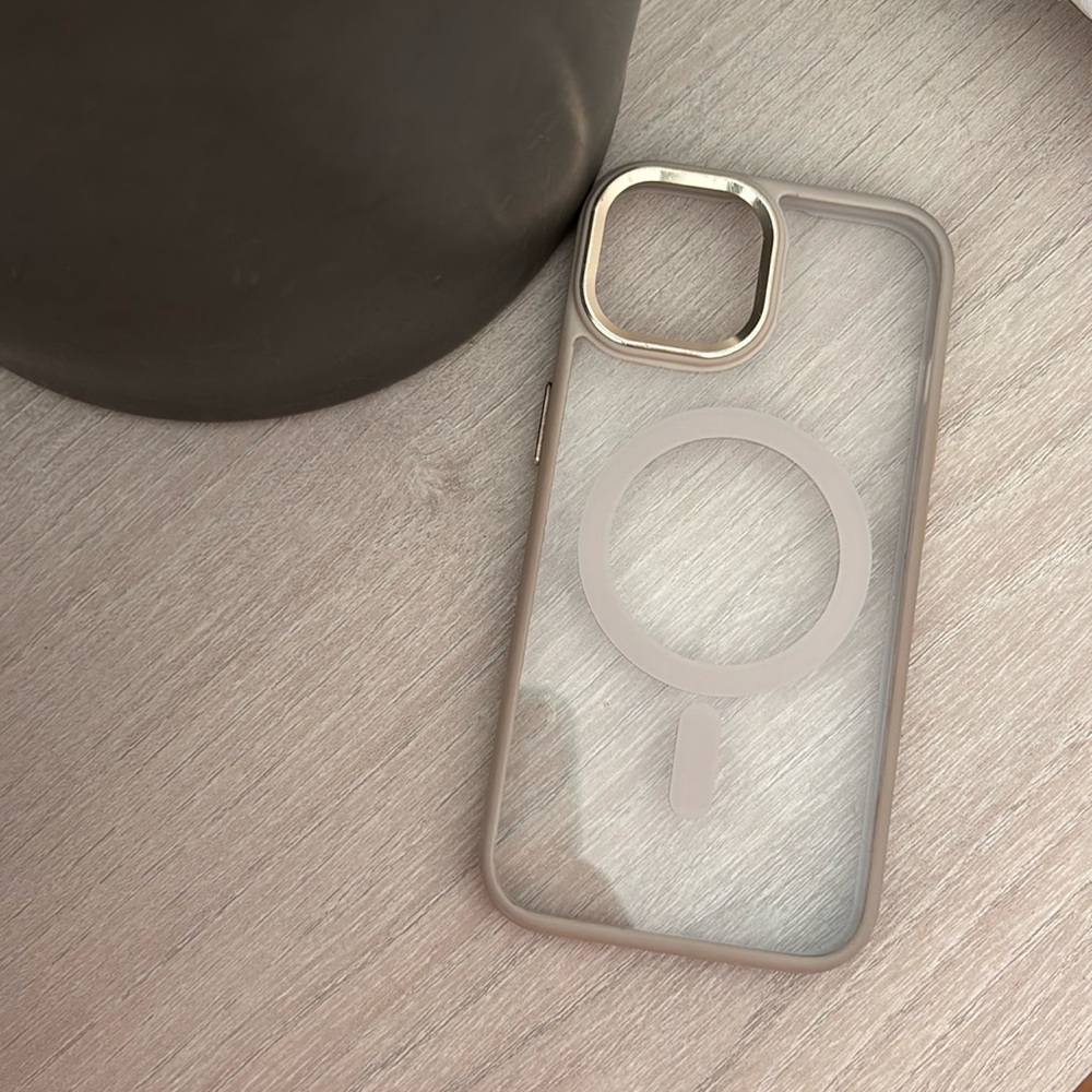 iPhone 15 Case with Gold Accents